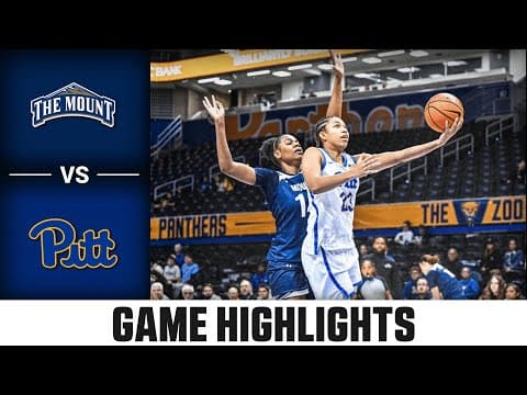 Mount St. Mary's vs. Pitt Game Highlights | 2025-26 ACC Women's Basketball