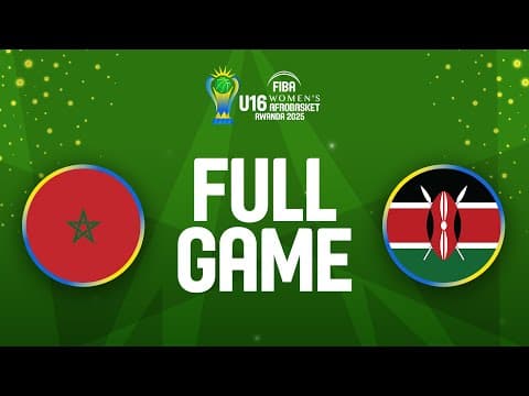 LIVE - Morocco v Kenya | FIBA U16 Women's AfroBasket 2025 | Group Phase