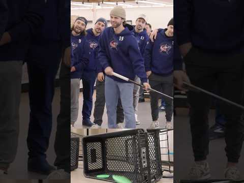 Adam Fantilli Wins Our Player Day of Service Shopping Cart Shootout! 🚨