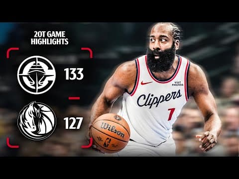 Clippers Clutch Win Over the Mavericks in Double Overtime