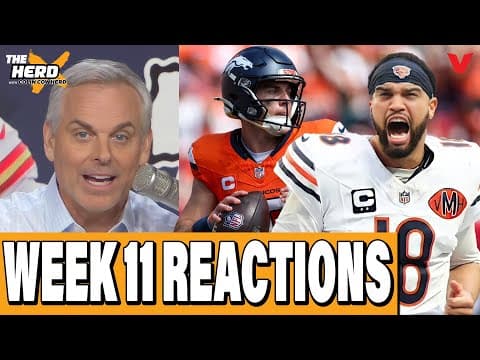 NFL Week 11 REACTION: Broncos win AFC West, Chiefs panic, Bears on top | Colin Cowherd: THE HERD