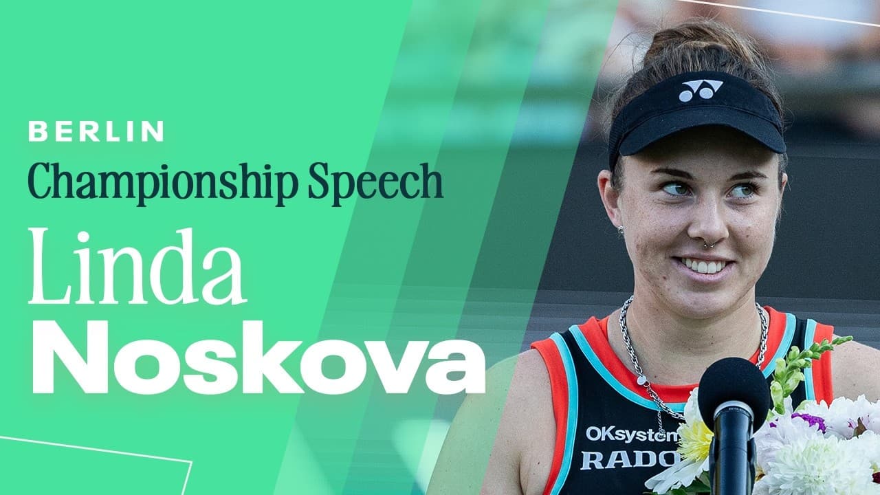 Linda Noskova Championship Speech | 2026 Berlin