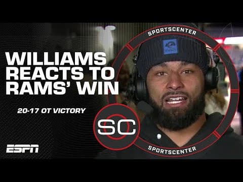 Kyren Williams says the Rams are 'built for anything' after overtime win vs. Bears 💪 | SportsCenter
