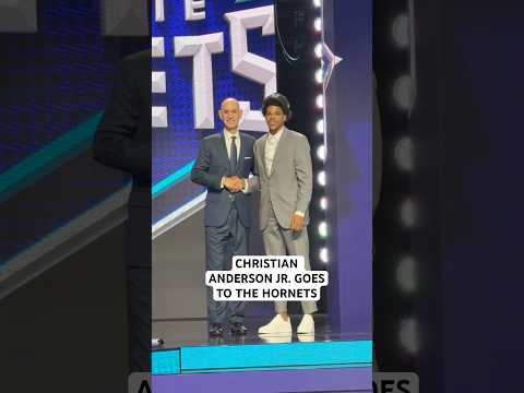Christian Anderson Jr. goes 18th overall to the Charlotte Hornets in the 2026 NBA Draft