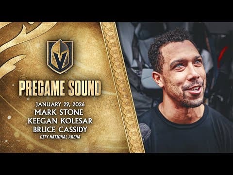 🎥 PREGAME SOUND: Stone, Kolesar and Cassidy