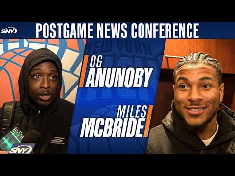 OG Anunoby and Miles McBride on Knicks' 146-112 win vs. Utah Jazz