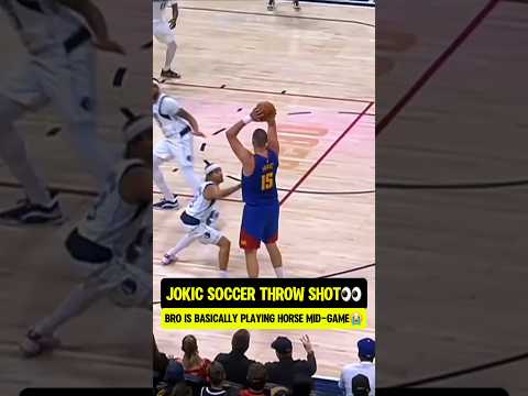 Jokic SOCCER THROW didn't count😭