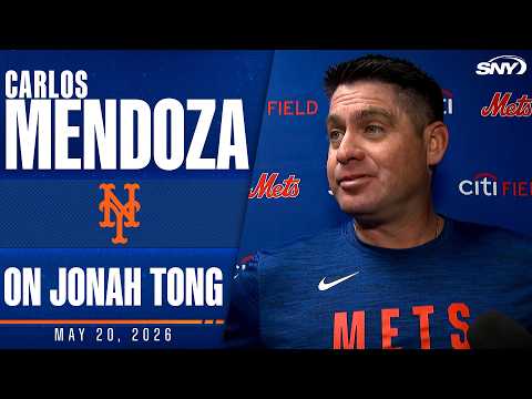Carlos Mendoza on Jonah Tong's potential to start soon for the Mets: 'He's in play'