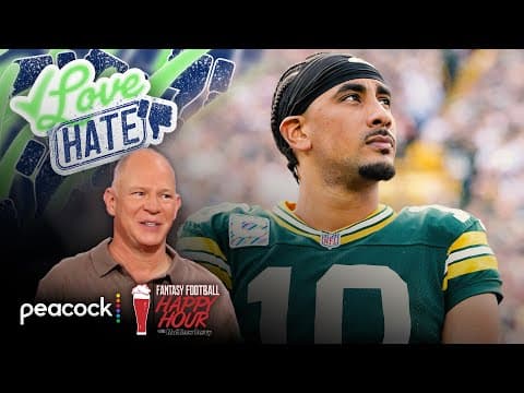 Lower expectations for Jordan Love, Drake Maye in Week 8 | Fantasy Football Happy Hour | NFL on NBC