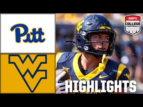 Pittsburgh Panthers vs. West Virginia Mountaineers | Full Game Highlights | ESPN College Football