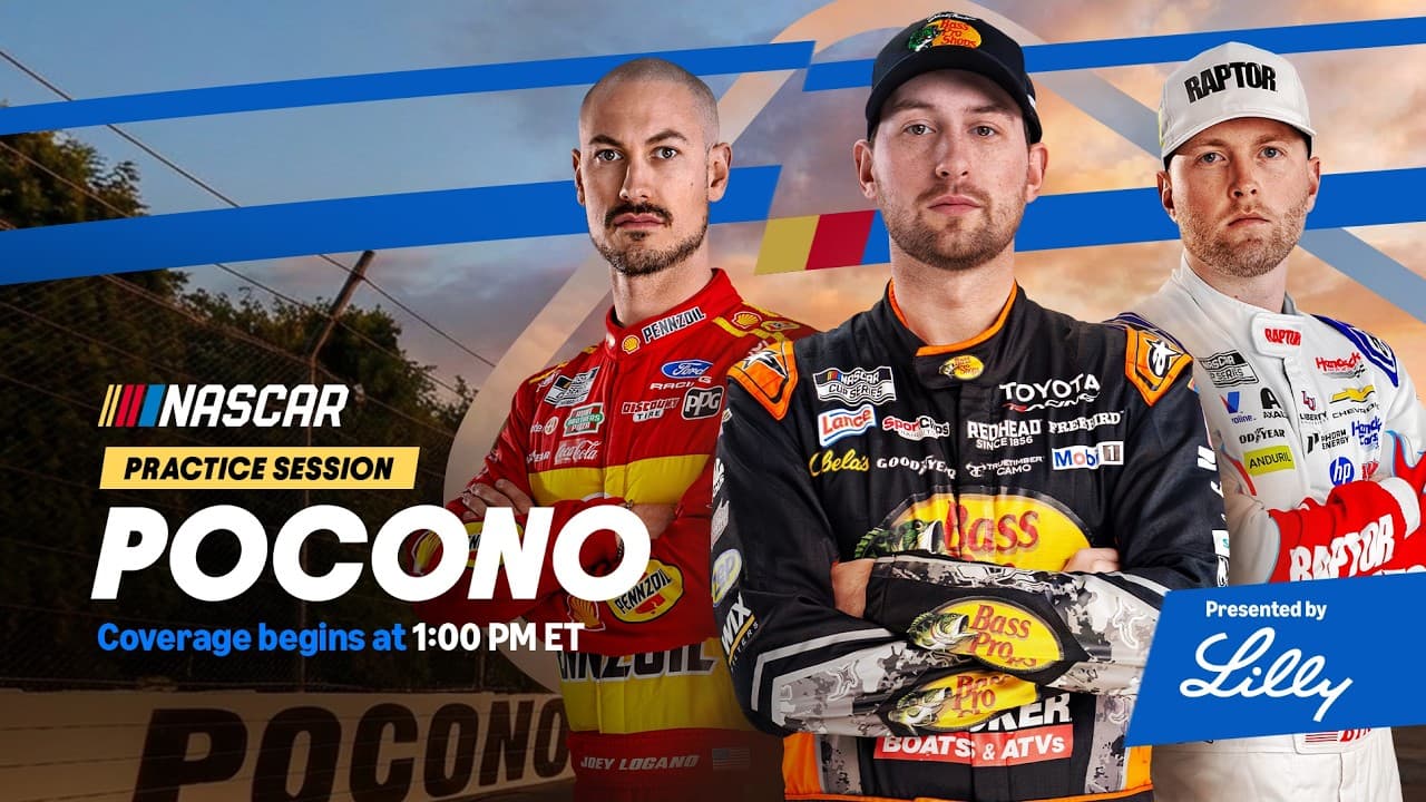 LIVE NASCAR CUP SERIES PRACTICE | Pocono | Prime Video