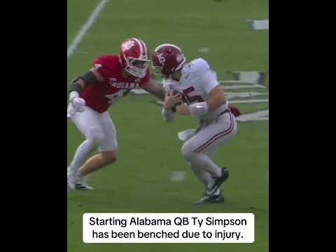 Austin Mack had to sub in for QB Ty Simpson