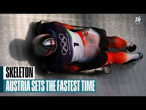 Austria's Janine Flock fastest in women's skeleton Run 1, 2