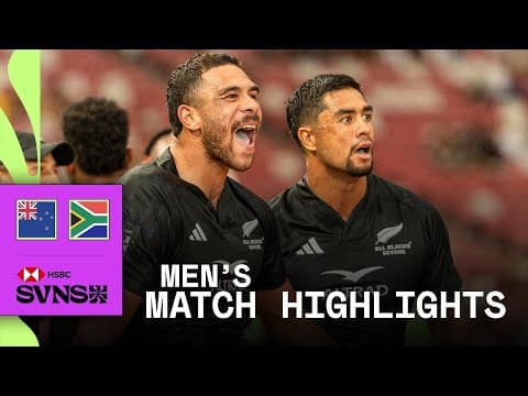 All Blacks VICTORIOUS 🔥 | New Zealand v South Africa | HSBC SVNS Singapore 2026 | Men's Highlights