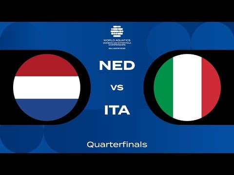 NED vs ITA | Epic Quarterfinal Clash | Day 5 | Women’s U20 Water Polo 2025