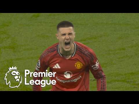 Benjamin Sesko slots home Manchester United's opener against Everton | Premier League | NBC Sports