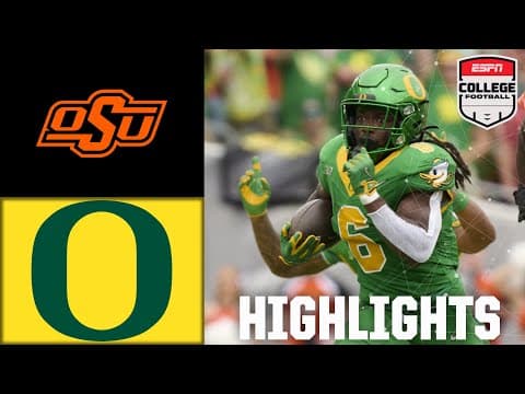 Oklahoma State Cowboys vs. Oregon Ducks | Full Game Highlights | ESPN College Football