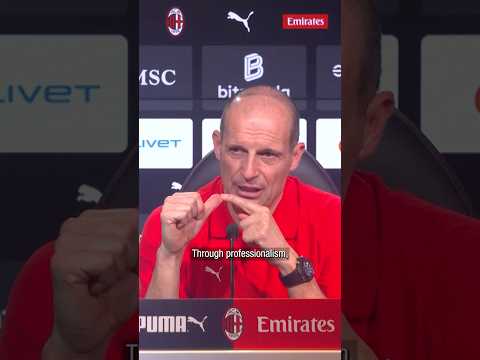 Allegri ahead of Milan v Sassuolo | #Shorts
