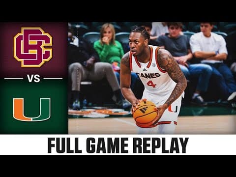 Bethune-Cookman vs. Miami Full Game Replay | 2024-25 ACC Men's Basketball