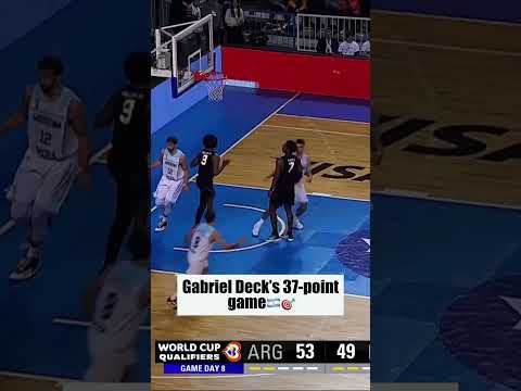 A legendary performance by Argentinian star Gabriel Deck 🇦🇷🔥 #FIBAWC