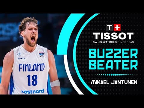 Mikael Makes It Count! | 🚨 TISSOT Buzzer Beater | FIN 🇫🇮 v GEO 🇬🇪 | FIBA EuroBasket 2025