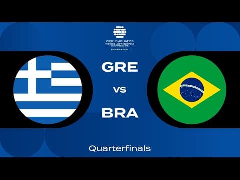 Greece vs Brazil | Women’s U20 Water Polo Quarterfinal Highlights | Day 5