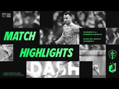 HIGHLIGHTS: Minnesota United vs. Seattle Sounders FC | November 8, 2025