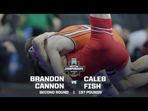 Brandon Cannon vs. Caleb Fish: 2025 NCAA wrestling second round (157 lbs.)
