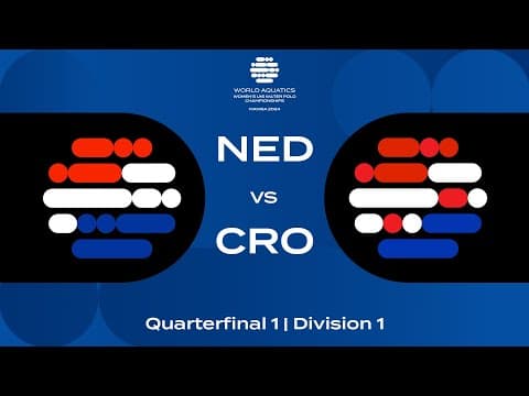 Quarter-Final 1 | Netherlands vs Croatia | World Aquatics Women’s U16 Water Polo Championships 2024