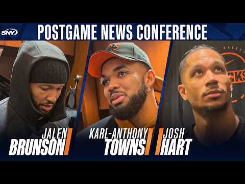 Josh Hart, Jalen Brunson, and Karl-Anthony Towns credit Pacers performance in Knicks overtime loss