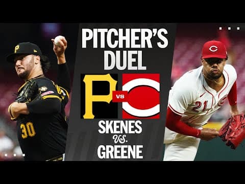 PAIR OF ACES! 🥇 Paul Skenes and Hunter Greene go head-to-head in an electric pitcher's duel! ⚡️