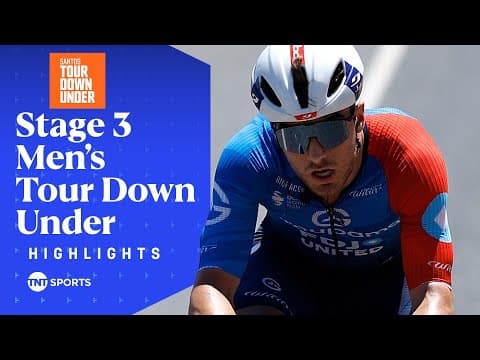CHAOTIC FINISH! 🍿 | 2026 Men's Tour Down Under Stage 3 Highlights | TNT Sports Cycling