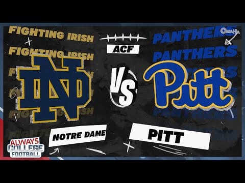 Notre Dame’s CFP hopes ON THE LINE vs. Pittsburgh 😮‍💨 | Always College Football