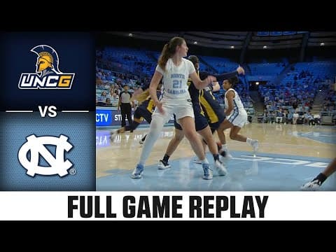 UNC Greensboro vs. North Carolina Full Game Replay | 2025-26 ACC Women's Basketball