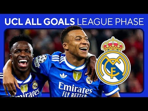 Real Madrid ALL GOALS in the LEAGUE PHASE of the UEFA Champions League