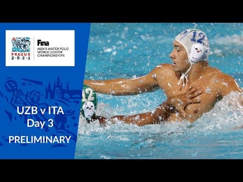 Re-LIVE | UZB v ITA - Day 3 - FINA World Men's Junior Water Polo Championships 2021