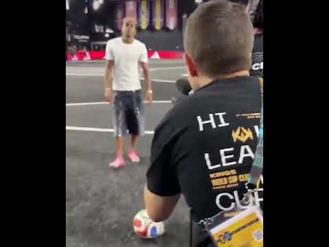 Lamine Yamal showed up to a Kings League game just to take a penalty kick 😂⚽️ (via @kingsleague/IG)