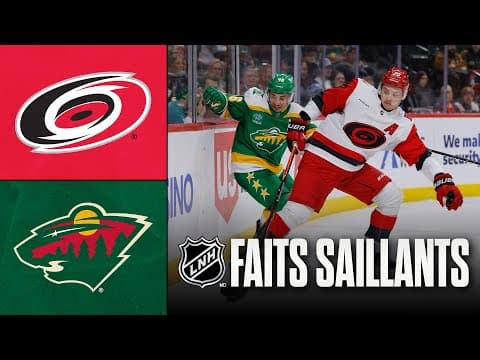 Hurricanes vs Wild 19/11/25 | Faits saillants