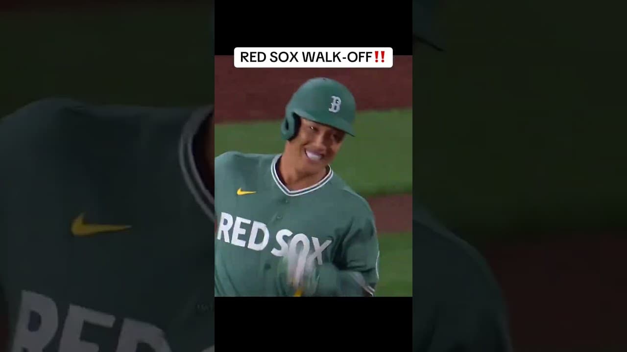 Sox walk off at Fenway 👀