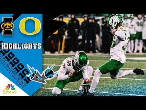 Oregon Ducks vs. Iowa Hawkeyes | COLLEGE FOOTBALL HIGHLIGHTS | 11/8/2025 | NBC Sports