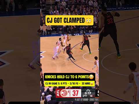 Knicks held CJ to SINGLE DIGITS😳