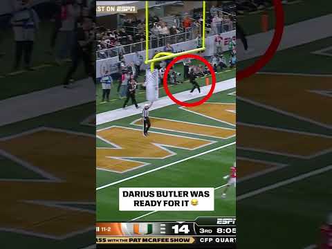 Darius Butler caught the kickoff 😂