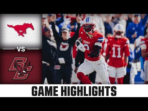 SMU vs Boston College Game Highlights | 2025 ACC Football