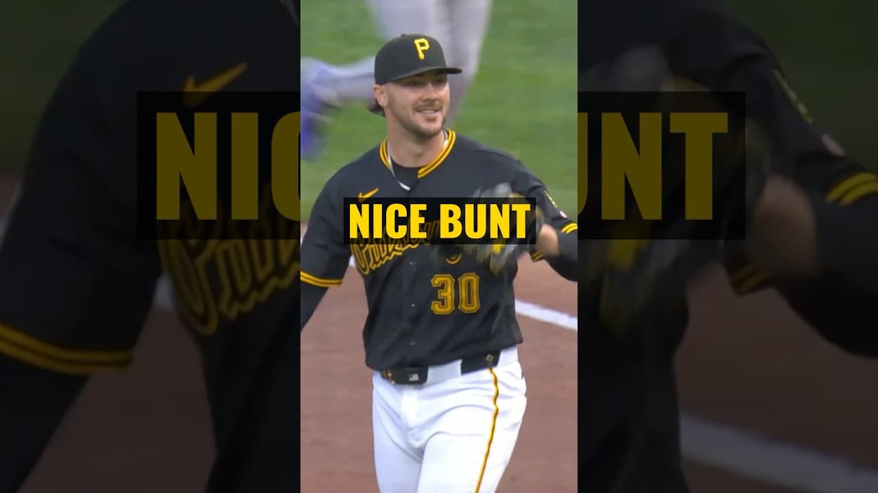 Paul Skenes' consecutive k streak snapped after bunt attempt. Fair or foul?
