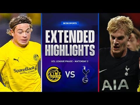 Bodø/Glimt vs. Tottenham: Extended Highlights | UCL League Phase MD 2 | CBS Sports Golazo