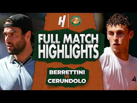 Matteo Berrettini vs Juan Manuel Cerundolo - FULL Match Highlights | Round 4 | Roland Garros 2026