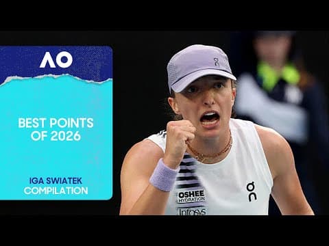 Iga Swiatek | Best Points | Australian Open 2026
