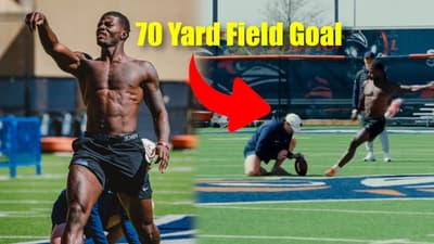 This Kicker Had a $1,000,000 Pro Day