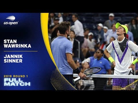 Jannik Sinner's First-Ever US Open Match! | 2019 US Open Round 1