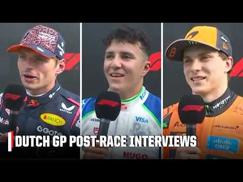 Verstappen, Hadjar and Piastri react to the Dutch Grand Prix [POST-RACE INTERVIEWS] | ESPN F1
